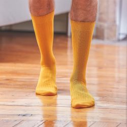 Lisle socks Mustard
