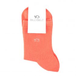 Cotton socks Lace Okra orange