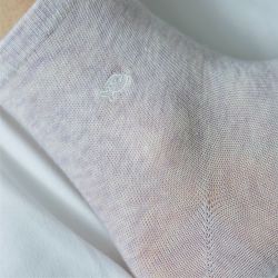 Chaussettes coton chinées Gris de lin