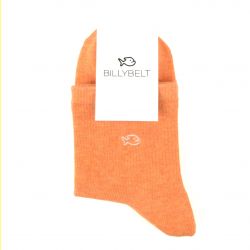 Mottled cotton socks Orange