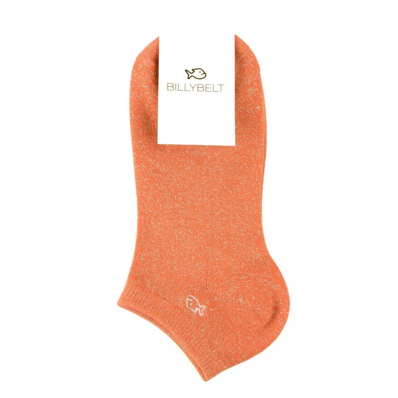 Coton ankle socks Okra orange