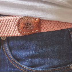 Elastic woven belt Mellow pink