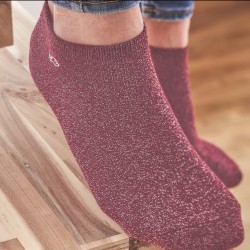 Coton ankle socks Raspberry pink