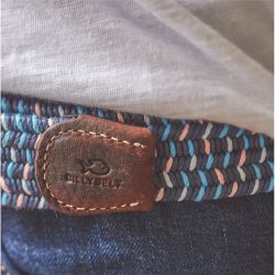 Elastic waxed cotton belt - Aden