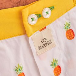 Organic cotton boxer shorts Fruity pineapple