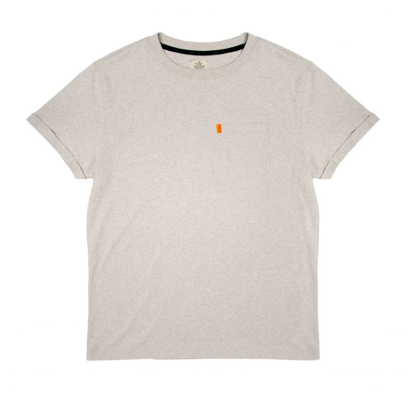 Organic cotton T-shirt– Mottled grey – 190gr