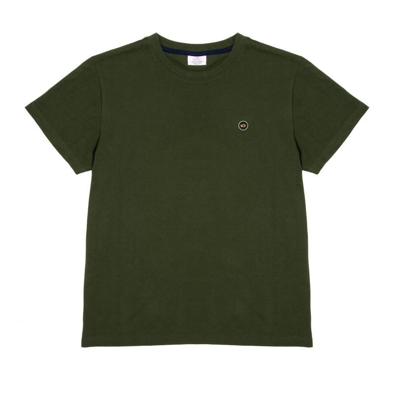 Organic cotton T-shirt knitted - khaki – 190gr