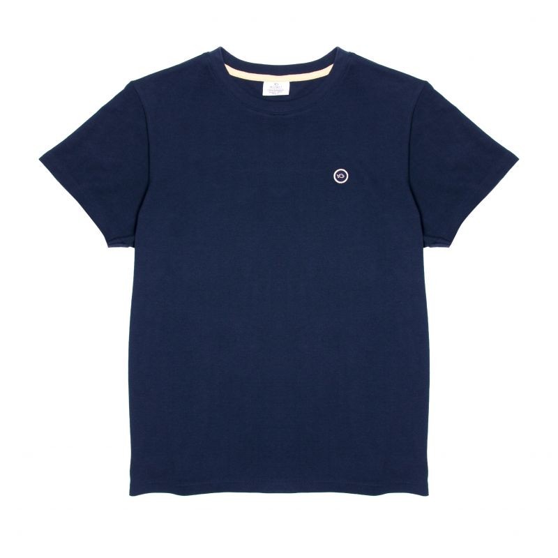 Organic cotton T-shirt knitted – navy blue – 190gr