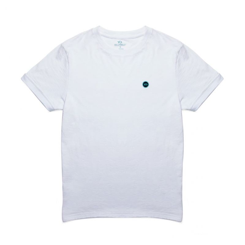 Organic cotton - White flammed T-shirt - 220gr