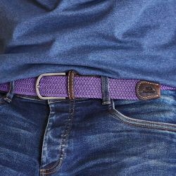 Elastic woven belt Amethyst