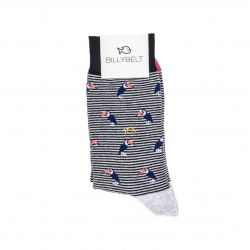Cotton socks - animal design - Pink Toucan