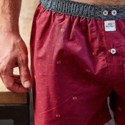 Organic cotton boxer shorts Red Shadow