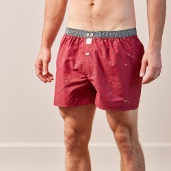 Organic cotton boxer shorts Red Shadow