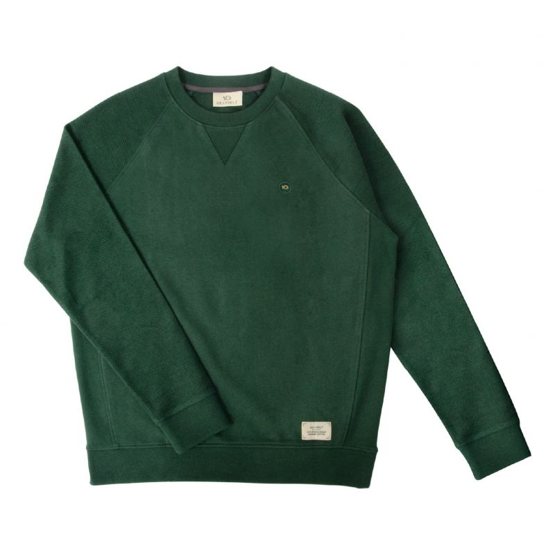 Organic cotton sweatshirt – mottled green – 400 gr