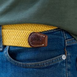 Elastic woven belt Limoncello