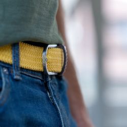 Elastic woven belt Limoncello