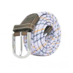 Elastic waxed cotton belt - Timor