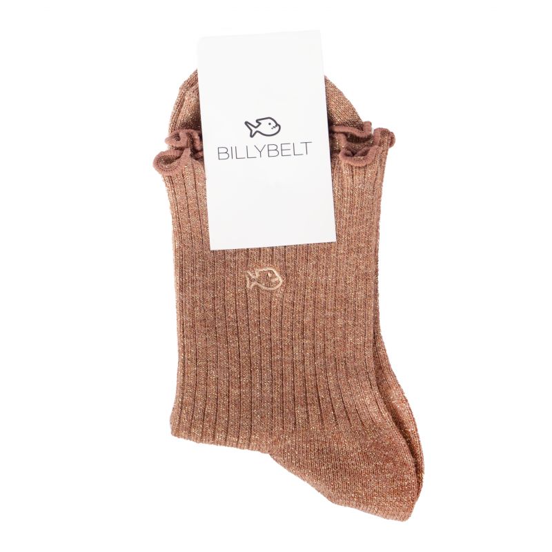 Copper bourdon stitch cotton socks