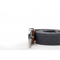 Elastic woven belt  Flannel Grey
