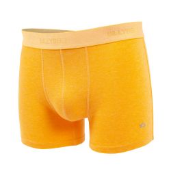 Organic cotton boxer brief Mottled Saffron yellow