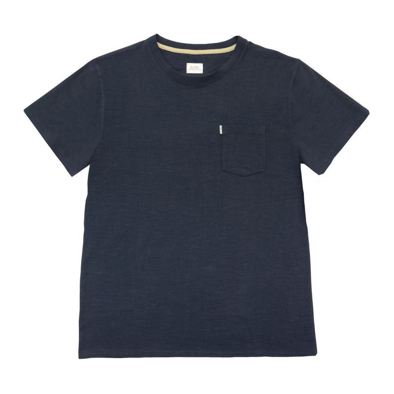 Organic cotton T-shirt– Slubbed navy – 220gr