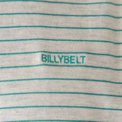 T-shirt 100% organic cotton Authentic – Striped green and beige