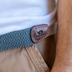 Stone blue  Elastic woven belt
