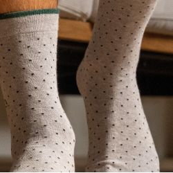 Steel Square socks  combed cotton