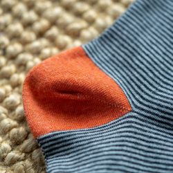 Chaussettes rayées Flamande  en coton peigné