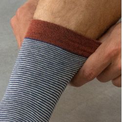 Autumnal striped socks  combed cotton