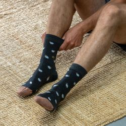 Cotton socks - animal design - Black sheep