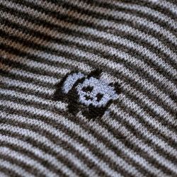 Chaussettes en coton - motifs animaliers - Panda Gris