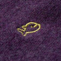 Chaussettes Deep purple  en coton peigné