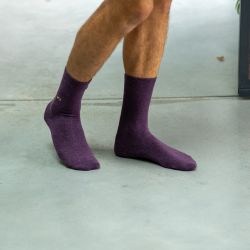 Cotton Socks Deep purple
