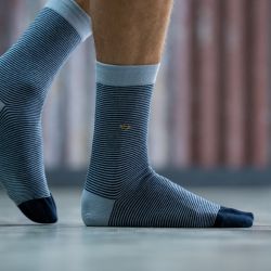 Striped storm socks  combed cotton