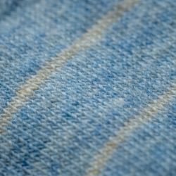 Chaussettes coton Fines Rayures  Bleu ciel / Beige