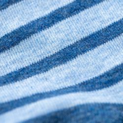 Chaussettes coton Larges Rayures  Bleues nuancées