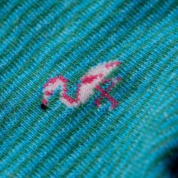 Chaussettes en coton - motifs animaliers - Flamant rose