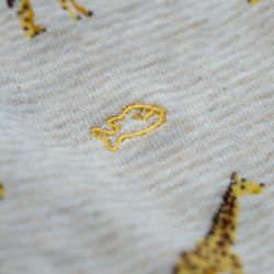 Cotton socks - animal design - Beige safari