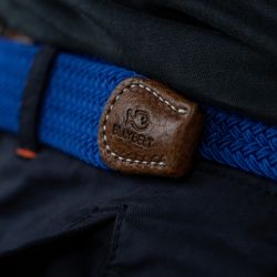 Elastic woven belt Electric blue