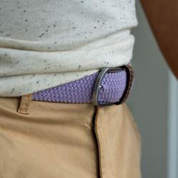 Elastic woven belt Lavander