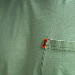 T-shirt 100% coton biologique Garment Dye - Vert