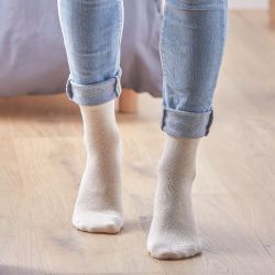 Socks cotton Glitter Beige