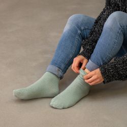 Socks - Water-green  Wool with Angora