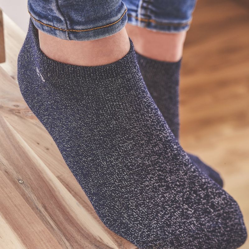 Coton ankle socks Navy blue