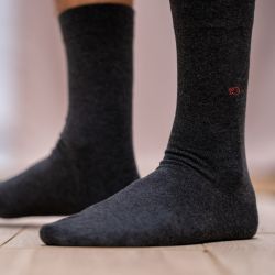 Mouse Grey socks  combed cotton