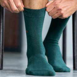 UK Green socks  combed cotton