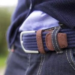 The Club Royal Blue  Elastic woven belt