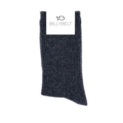 Wool socks with angora  Dark grey