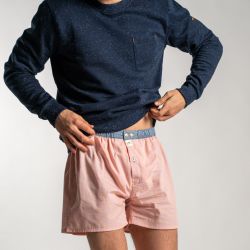 Organic cotton boxer shorts  Billy Pink